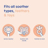MAM soother clip double pack, imported from the UK