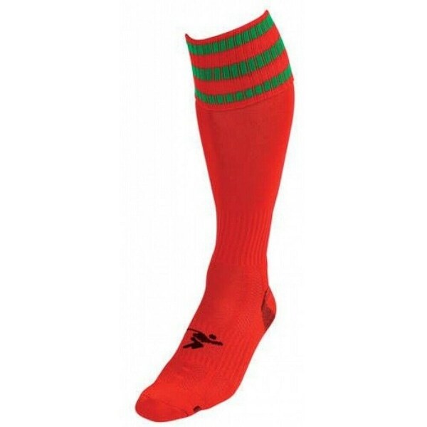 Precision Kids Pro Football Socks (3-6) GOODS Superdrug Red/Green  