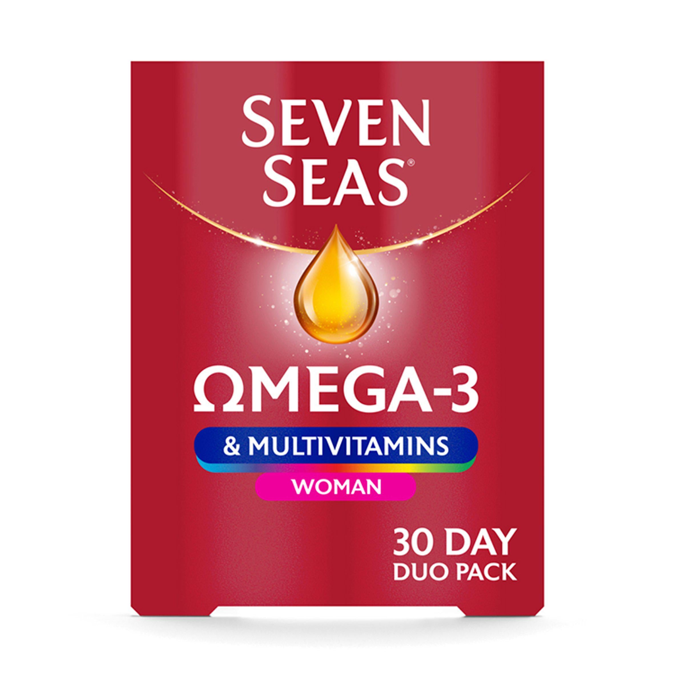 Seven Seas Omega 3 & Multivitamins Woman 30 Day Duo Pack x60 GOODS Sainsburys   