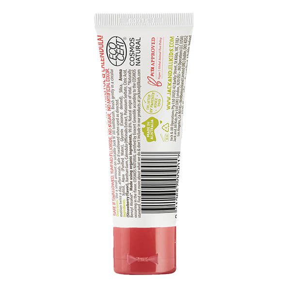 Jack N' Jill Natural Certified Kids Toothpaste Strawberry GOODS Superdrug   