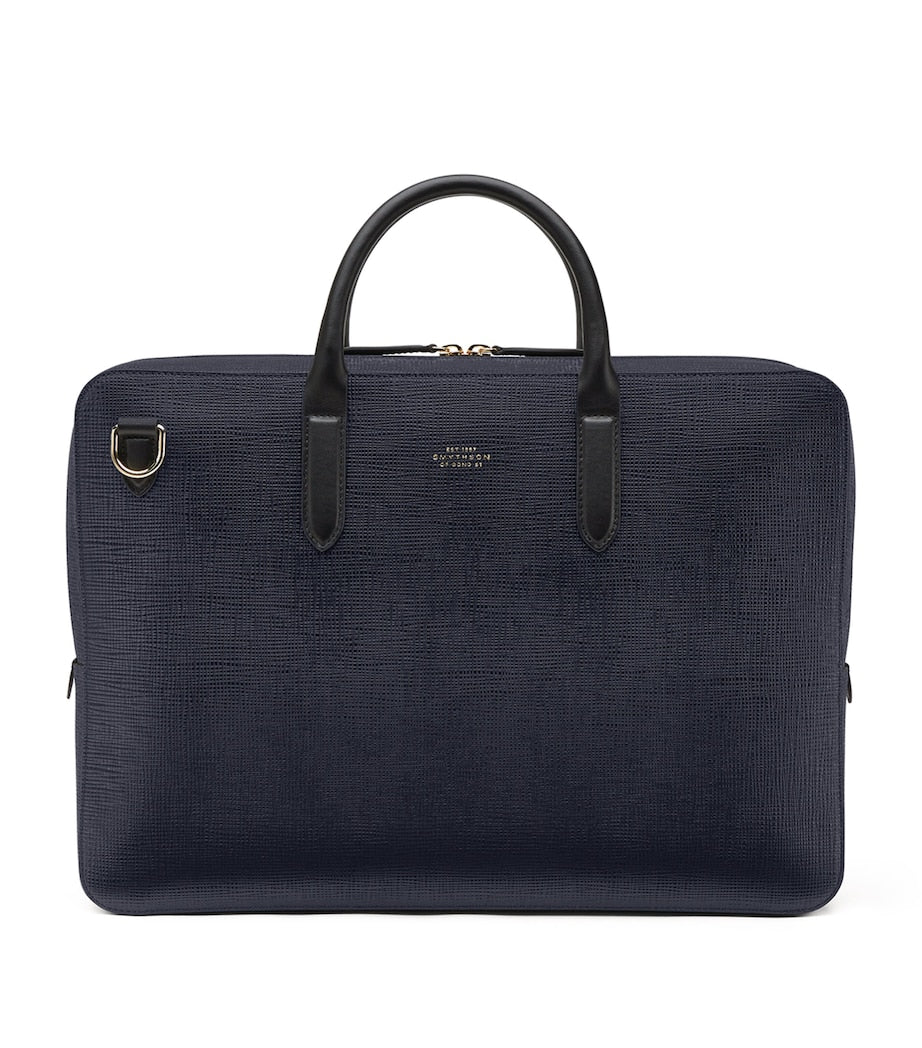 Smythson Leather Briefcase (British brand)