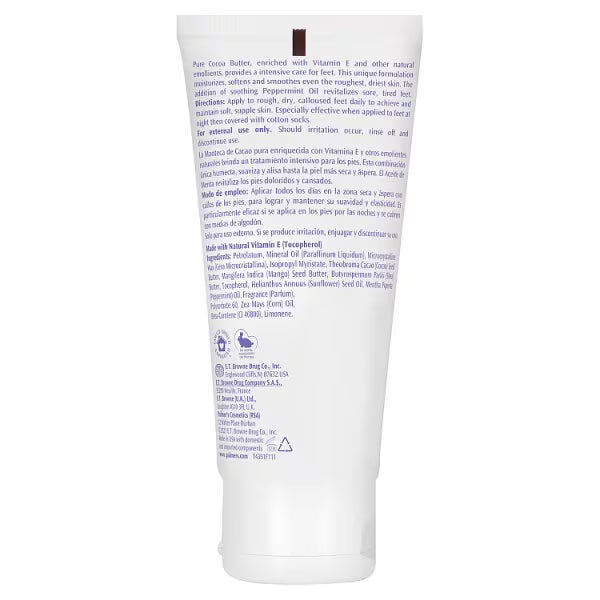Palmer's Cocoa Butter Formula foot cream 60g, imported from the UK