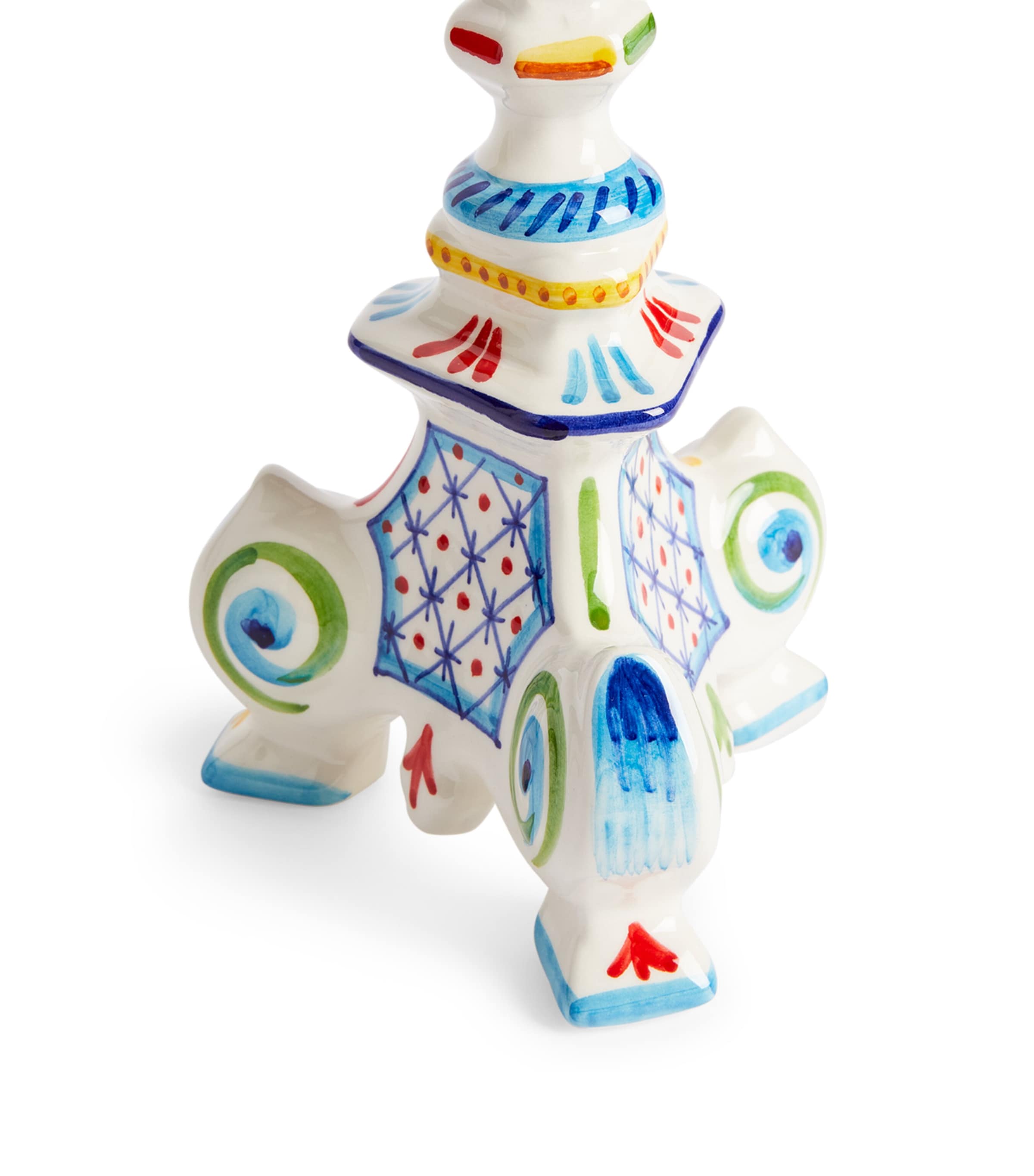 Vibrant Turkish-Inspired Candlestick Holder 39cm Height