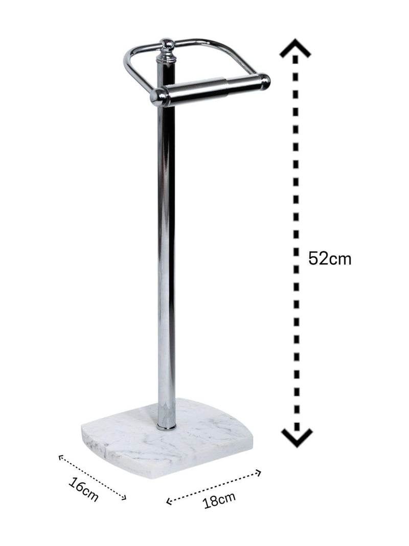 Showerdrape Grey Octavia toilet roll holder 52cm (British brand)