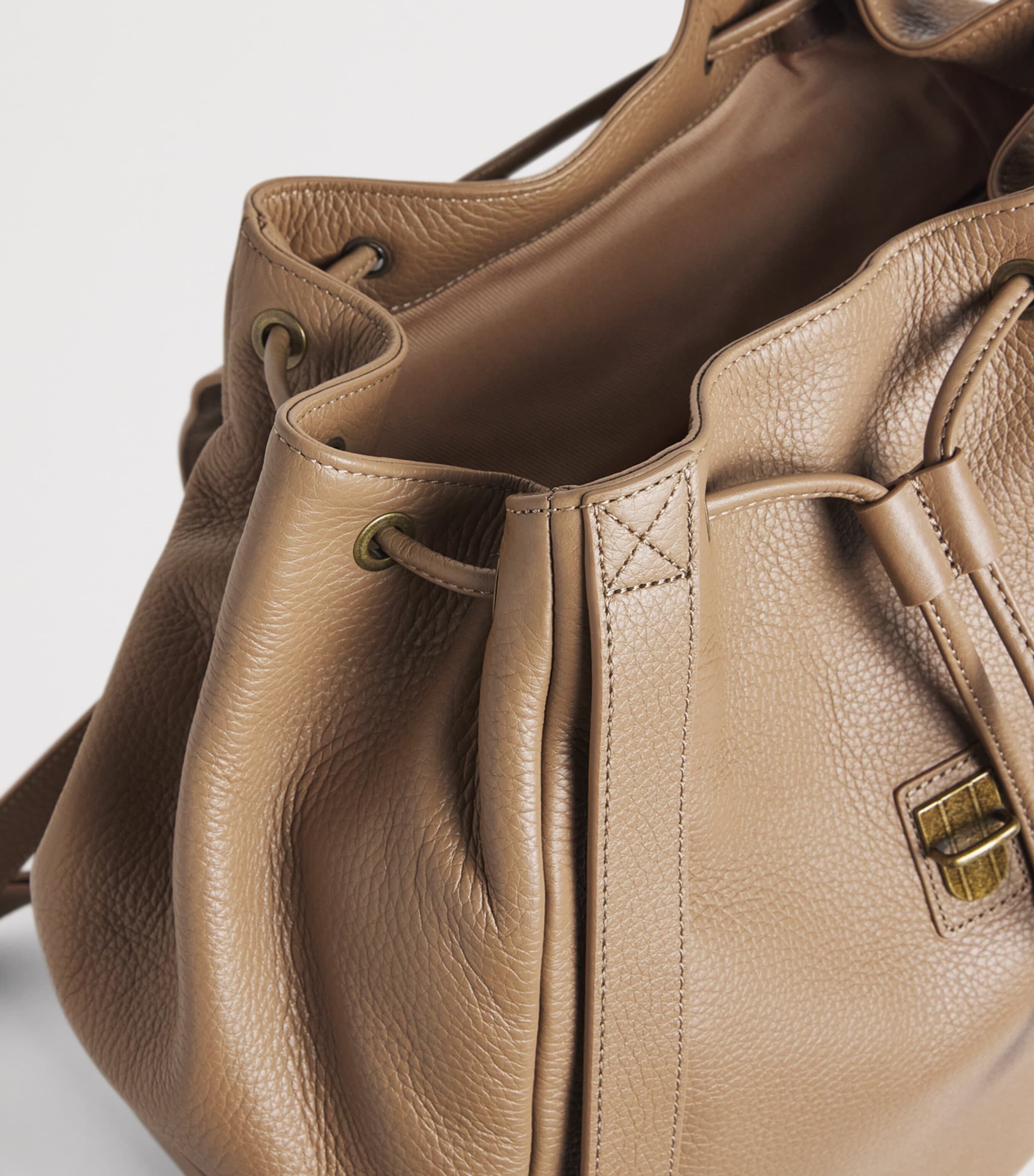 Emporio Armani pebbled calfskin backpack, imported from the UK