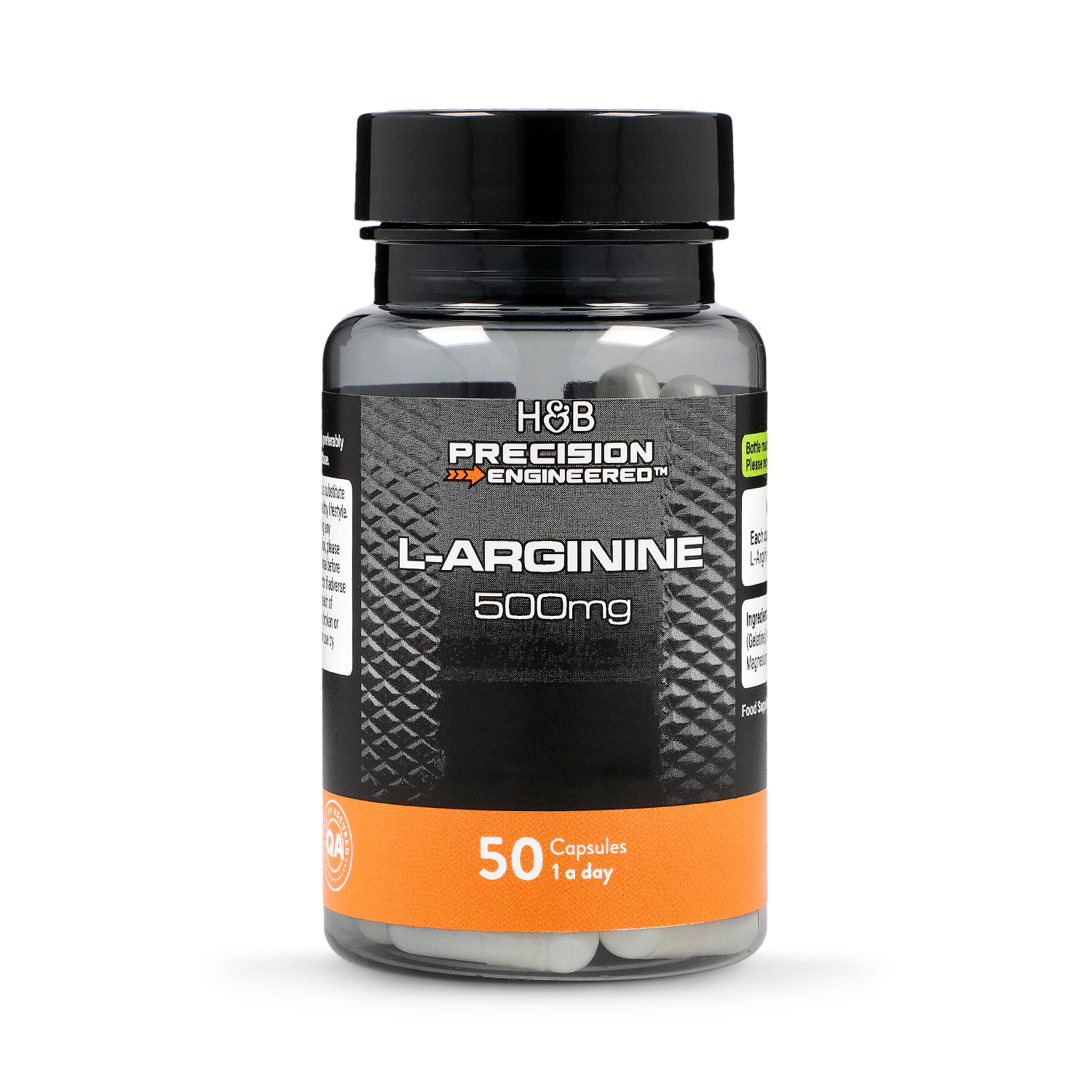 L Arginine supplement 500mg 50 Capsules imported from the UK