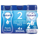 Aptamil 2 Follow On Formula Baby Milk Liquid 6-12 Months Multipack    4 x 200ml GOODS M&S   