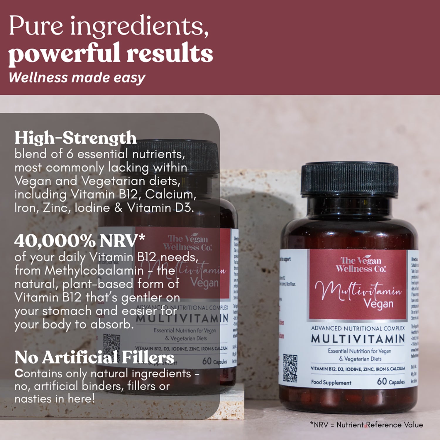 Vegan Wellness Co. multivitamin 60 capsules - British product