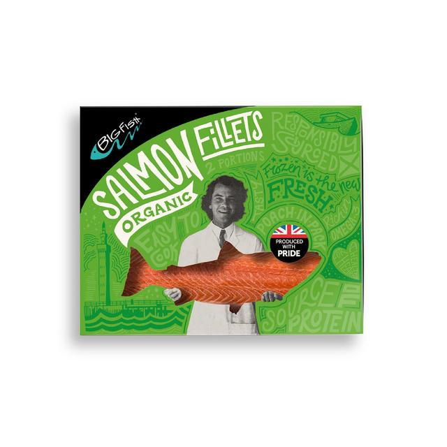 BigFish Organic Salmon Fillets Frozen   250g GOODS M&S   