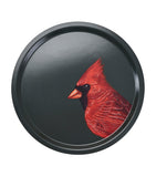 Halcyon Days Woodland Wildlife red cardinal birchwood tray 39cm, UK version