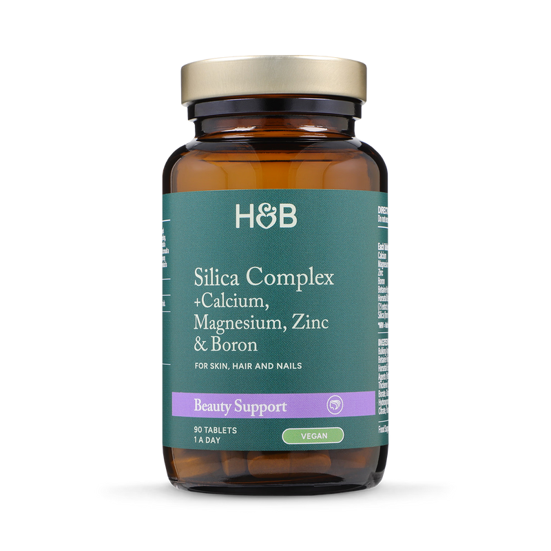 Holland & Barrett Vegan Silica Complex Hair Skin Nails 90 tablets, UK version