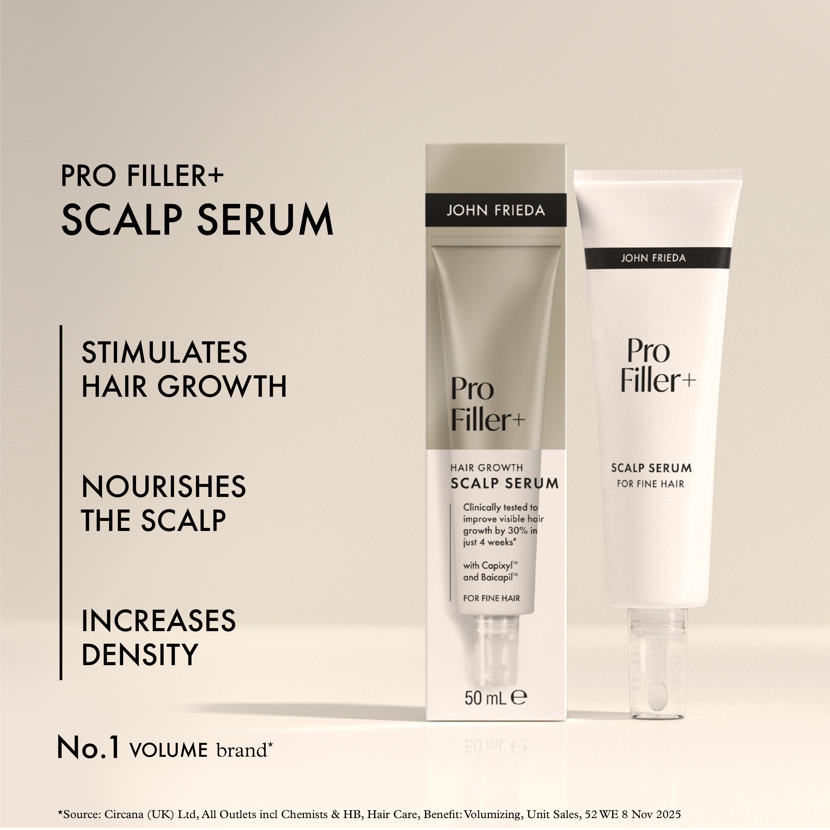 John Frieda Pro Filler+ hair growth serum 50ml, UK version
