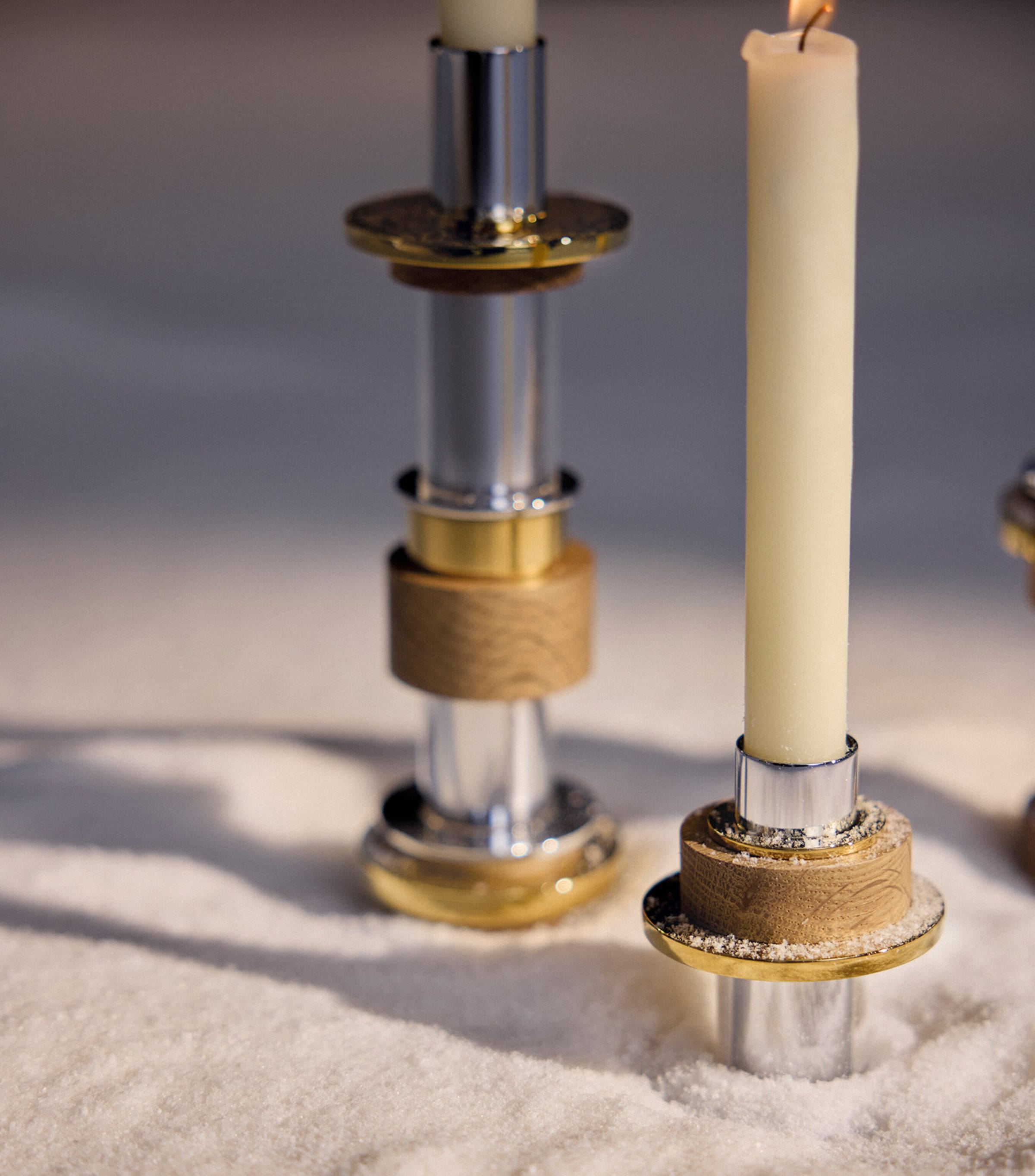 Christofle Myriade candlestick holder stainless steel (British brand)