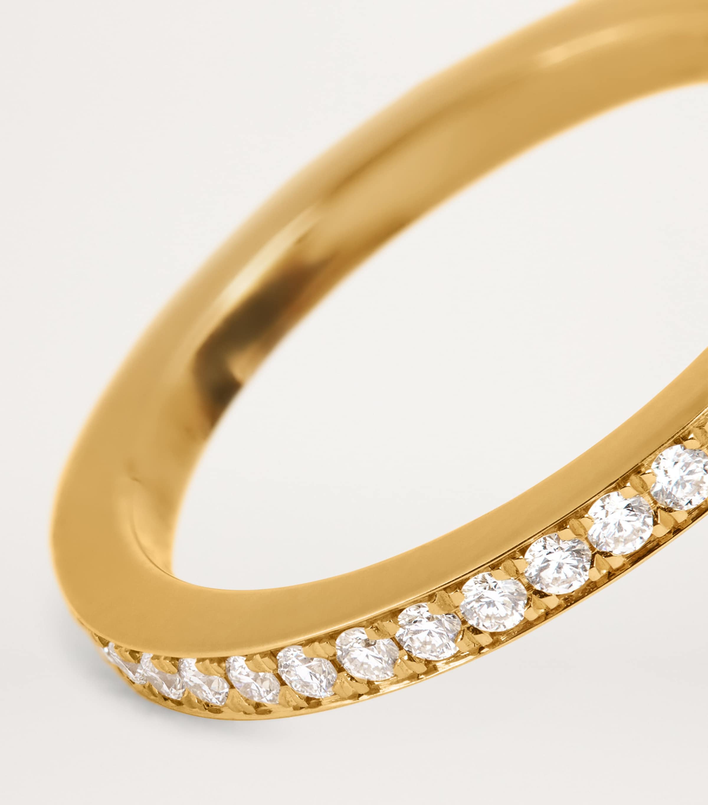 Azlee yellow gold diamond eternity ring, imported from the UK