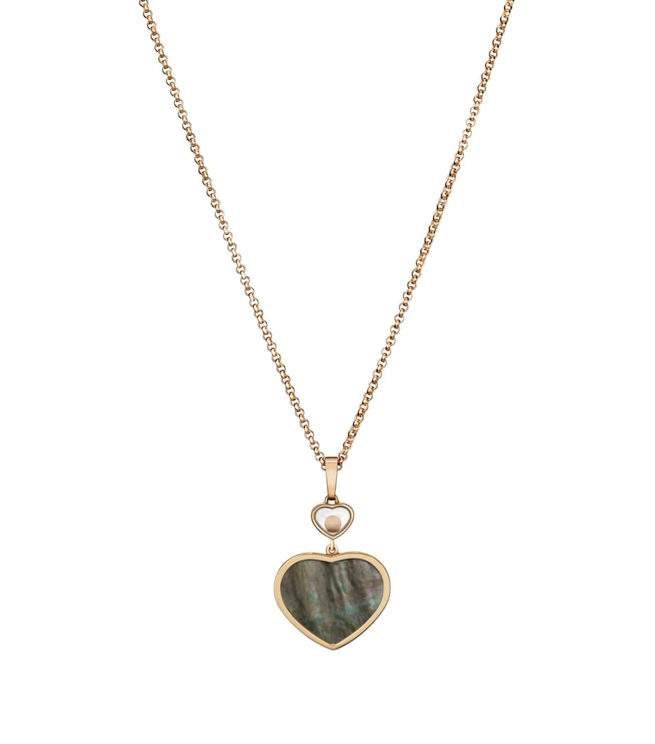 Chopard Happy Hearts pendant rose gold diamond - imported from the UK