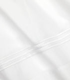 Egyptian Cotton King Flat Sheet with Triple-Embroidered Stripe, 275cm x 275cm