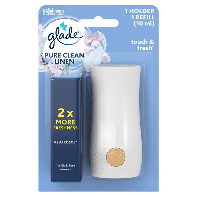 Glade Touch & Fresh Holder & Refill Clean Linen Air Freshener   10ml GOODS M&S   