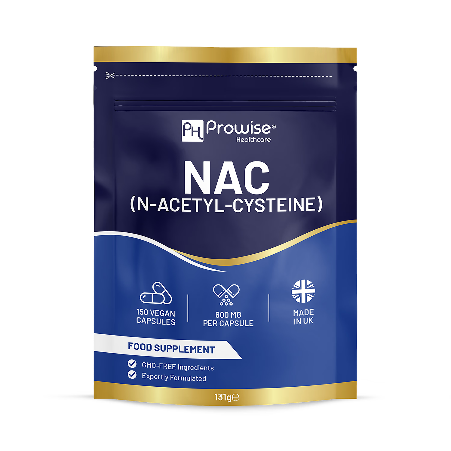 N-Acetyl-Cysteine 600mg vegan capsules 150 (British brand)