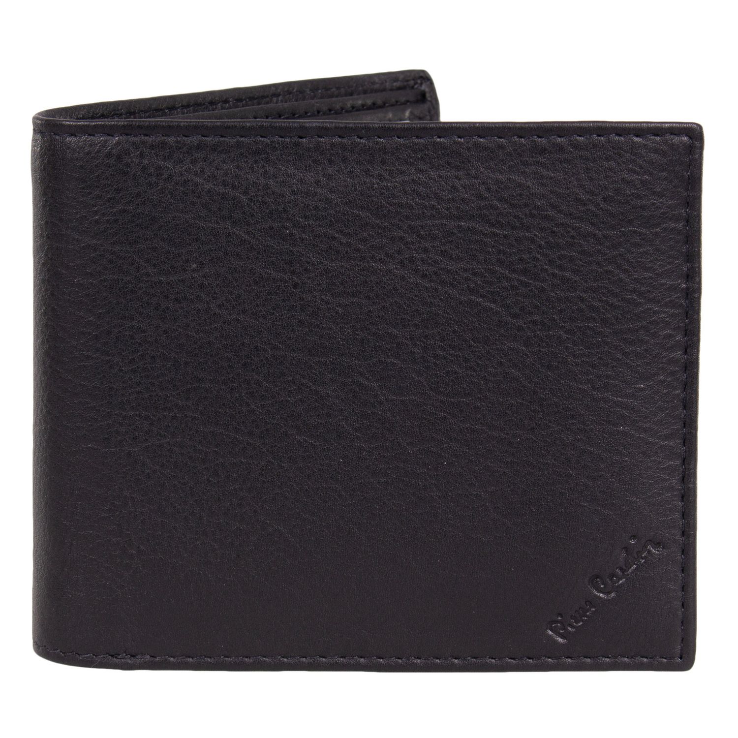 Pierre Cardin men's black leather wallet and gift box, imported from the UK
