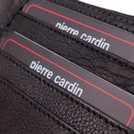 Pierre Cardin men's black leather wallet and gift box, imported from the UK
