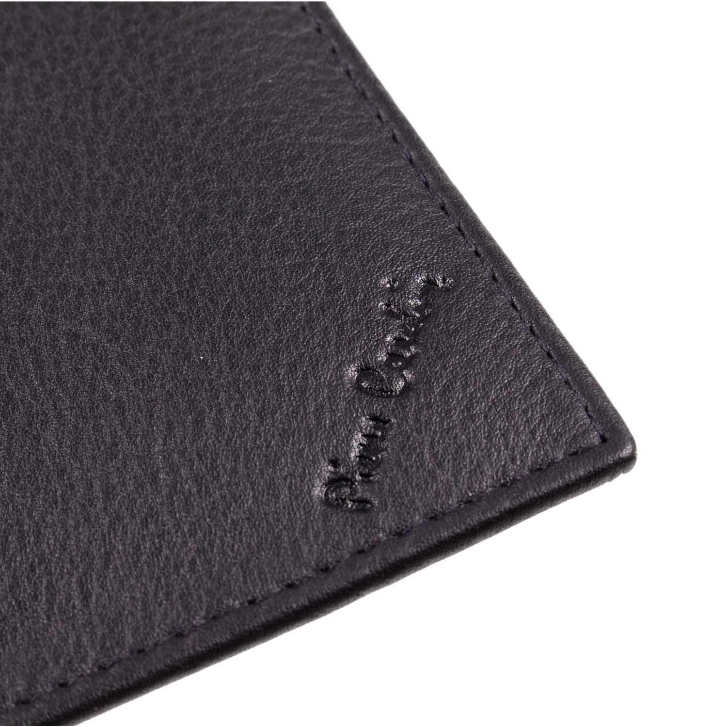 Pierre Cardin men's black leather wallet and gift box, imported from the UK