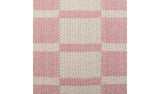 Habitat checker board cushion white and pink 43x43cm - British product