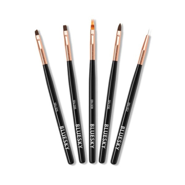Bluesky nail art brushes 5 piece set, imported from the UK