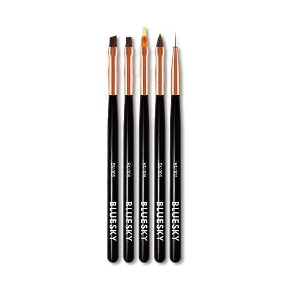 Bluesky nail art brushes 5 piece set, imported from the UK
