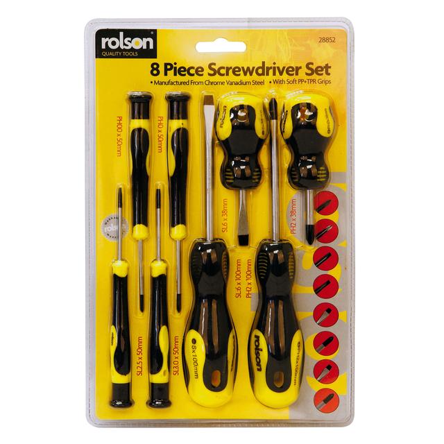 Rolson 8pc Screwdriver Set GOODS M&S   