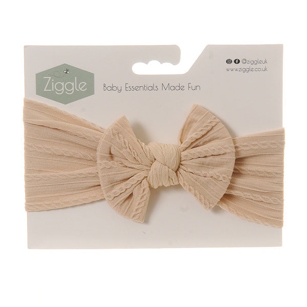 Ziggle Baby Top Bow Turban Headband