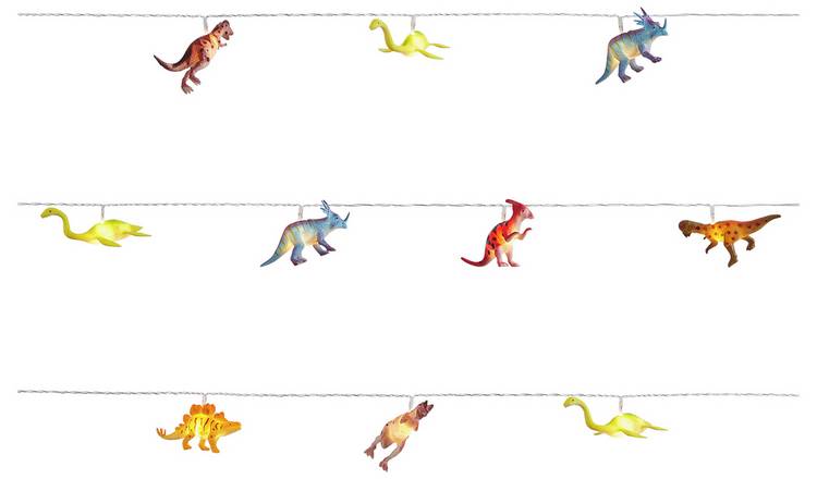 Glow Dinosaur multicoloured LED string lights 4.35m, imported from the UK