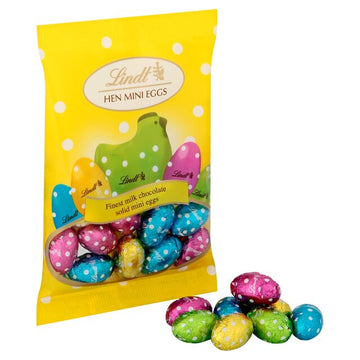 Lindt Easter Milk Chocolate Hen Mini Eggs   90g