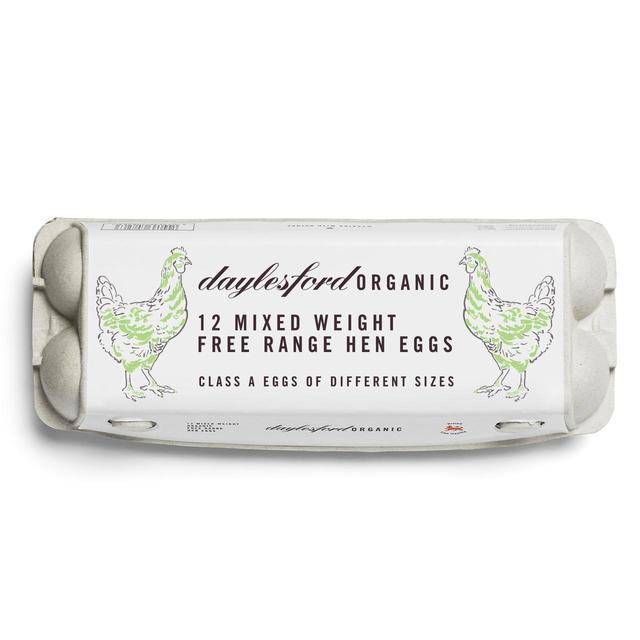 Daylesford Organic Mixed Weight Eggs   12 per pack GOODS M&S   