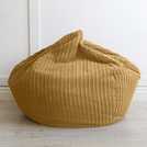 rucomfy kids slouch bean bag mustard 60x80x80cm, imported from the UK
