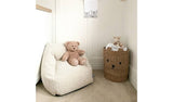rucomfy Kids Snuggle Bean Bag Chair in Oat 50x48x46cm, imported from the UK