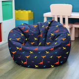 rucomfy kids dinosaur bean bag 60x80x80cm, imported from the UK