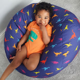 rucomfy kids dinosaur bean bag 60x80x80cm, imported from the UK