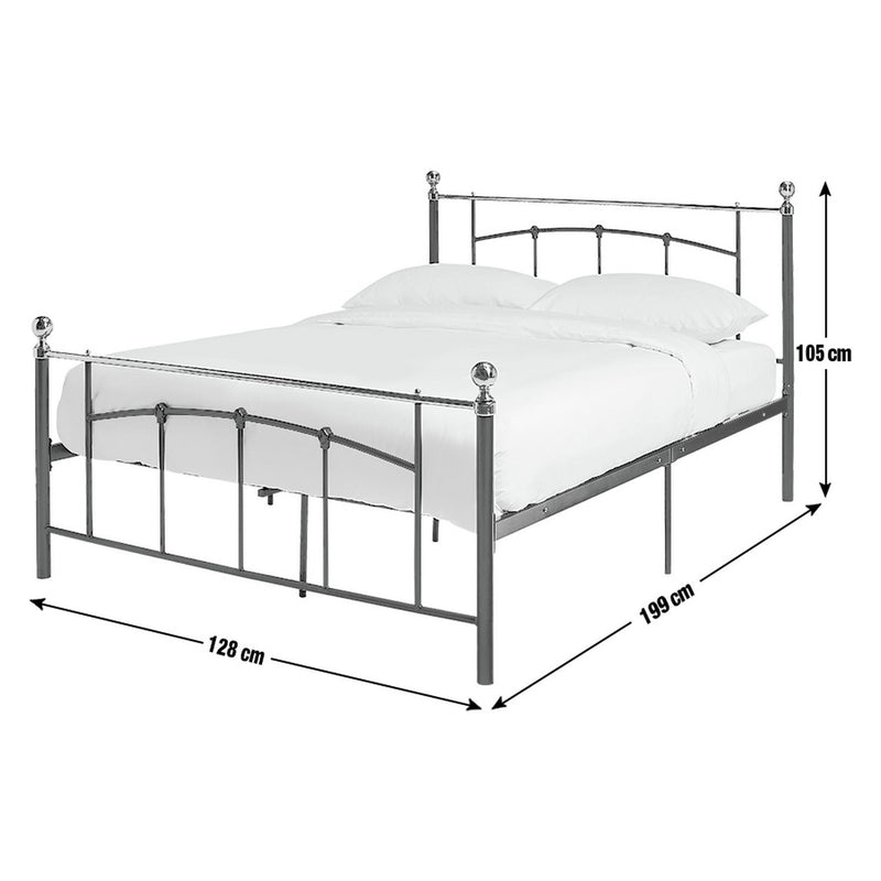 Argos Home Yani small double metal bed frame black - British product