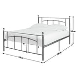 Argos Home Yani small double metal bed frame black - British product