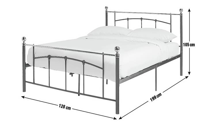Argos Home Yani small double metal bed frame black - British product