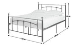 Argos Home Yani small double metal bed frame black - British product