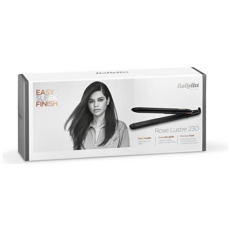 BaByliss ceramic hair straightener black 25mm - British product