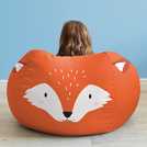 rucomfy fox animal bean bag medium, imported from the UK