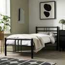 Argos Home Atlas Single Metal Bed Frame in black - British product