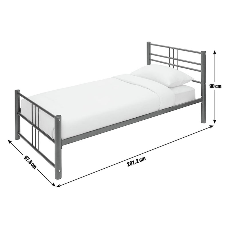 Argos Home Atlas Single Metal Bed Frame in black - British product