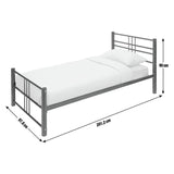 Argos Home Atlas Single Metal Bed Frame in black - British product