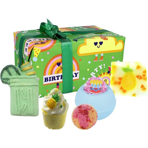 Bomb Cosmetics birthday gift set bath bombs soap, imported from the UK
