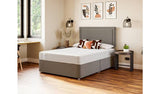 Sealy Superking Divan Bed Grey with Mattress (British brand)