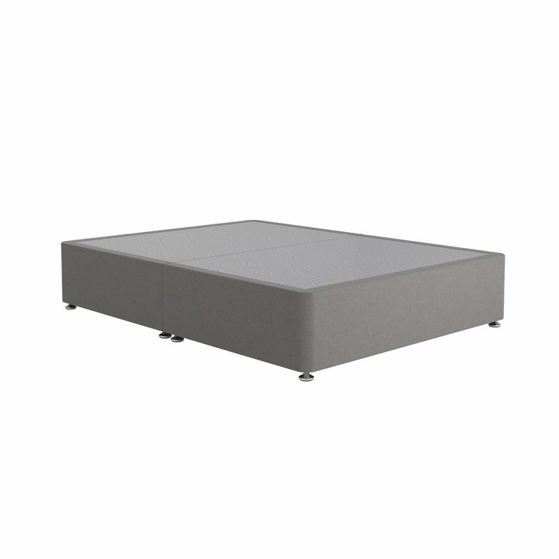 Sealy Superking Divan Bed Grey with Mattress (British brand)