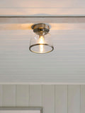Brushed Nickel Gloucester 1 Light Small Flush Ceiling Light